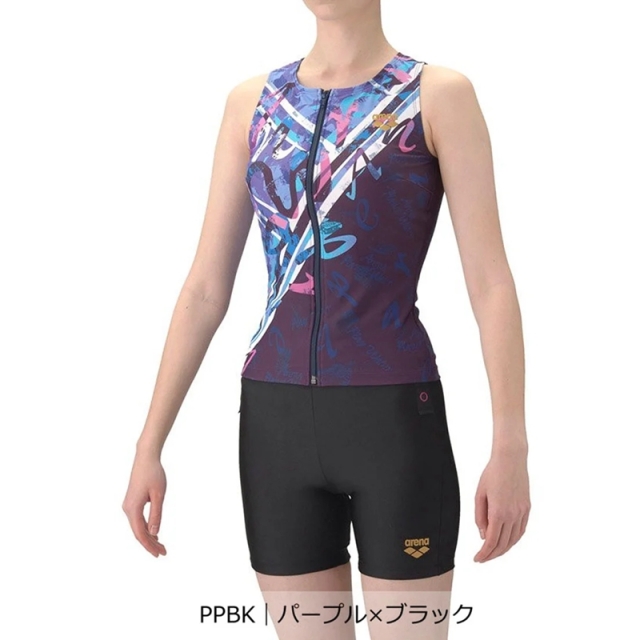 アリーナ フィットネスセパレーツ（カバーバック/ミドルレッグ/差し込みパッド）レディース 26SS AS6SWF58L