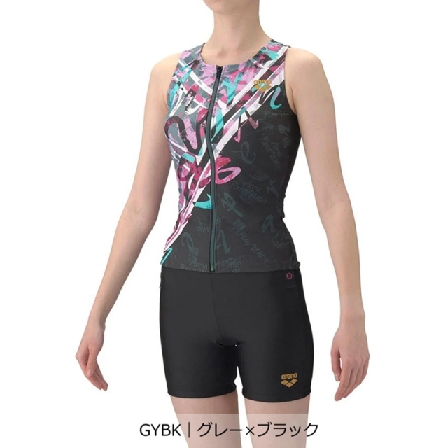 アリーナ フィットネスセパレーツ（カバーバック/ミドルレッグ/差し込みパッド）レディース 26SS AS6SWF58L