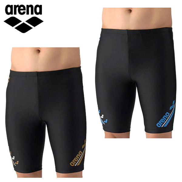 アリーナ フィットネススパッツ (ハーフレッグ/インナー付き) メンズ 26SS ブラック AS6SWF67M