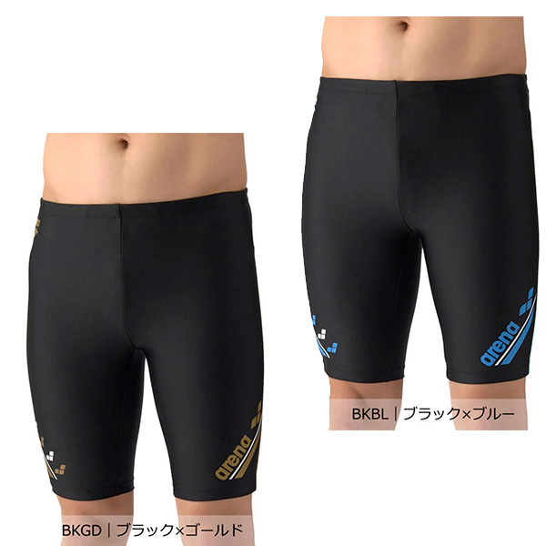 アリーナ 大きいサイズ フィットネススパッツ (ハーフレッグ/インナー付き) メンズ 26SS ブラック AS6SWF68M