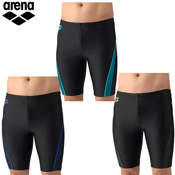 アリーナ フィットネススパッツ(布帛スパッツ/インナー付き)メンズ 26SS ブラック AS6SWF69M