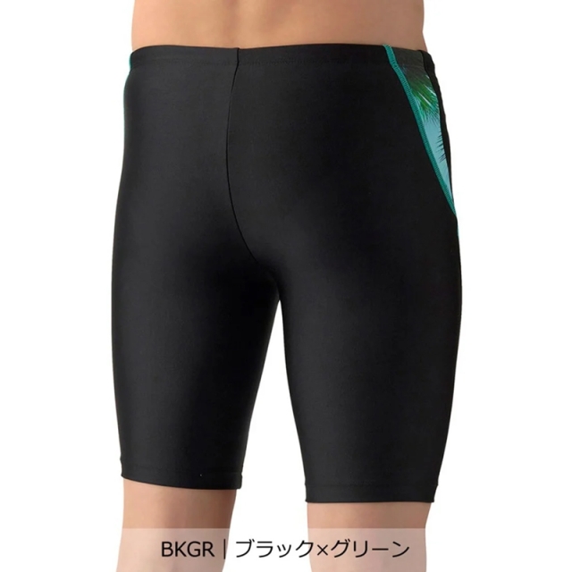Nala Black strap swim inner wear タグスパッツ付 アリーナ フィットネススパッツ（布帛スパッツ/インナー付き）メンズ