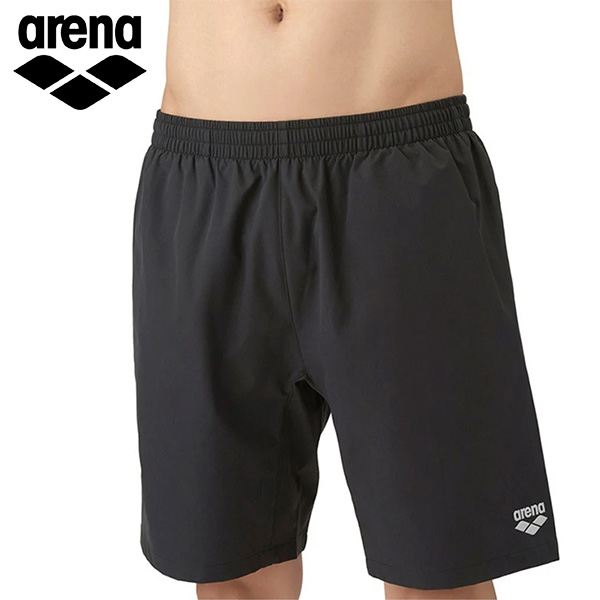 アリーナ フィットネススパッツ (ハーフレッグ/インナー付き) メンズ 26SS ブラック AS6SWF70M