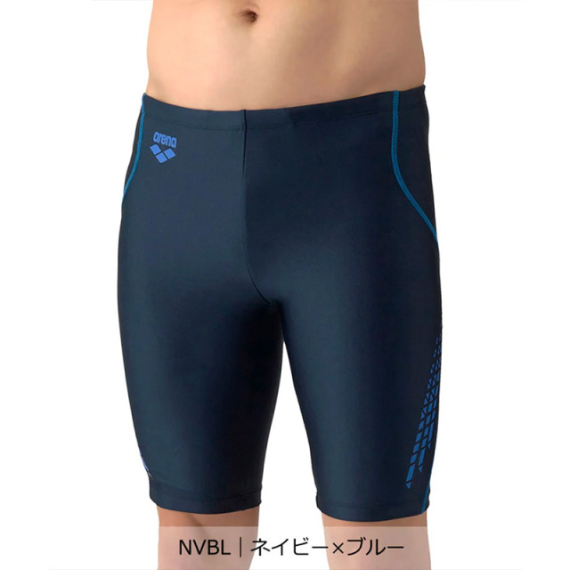 アリーナ フィットネススパッツ (ハーフレッグ/インナー付き) メンズ 26SS ブラック ネイビーAS6SWF72M 
