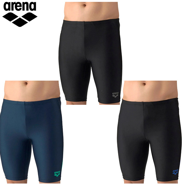 アリーナ フィットネススパッツ(ハーフレッグ/インナー付き)メンズ 26SS ブラック ネイビー AS6SWF73M