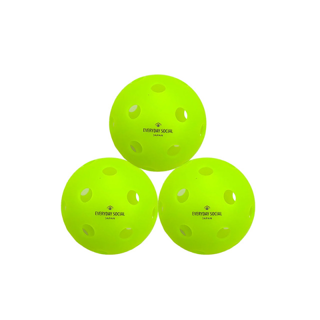 EVERYDAY SOCIAL ピックルボール THE ASAMA CLASSIC 屋内用ボール 26hole 3個入 