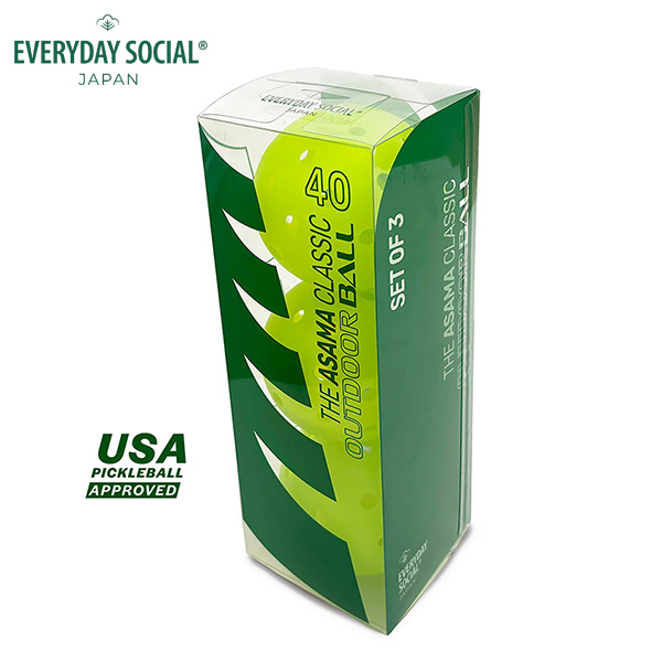 EVERYDAY SOCIAL ピックルボール THE ASAMA CLASSIC 屋外用ボール 40hole 3個入
