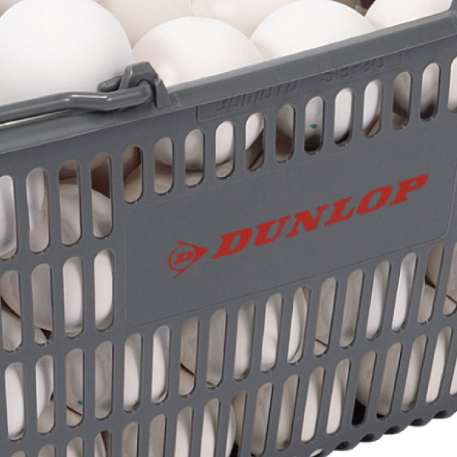 ダンロップ ソフトテニスボール 公認球 10ダース入りバスケット