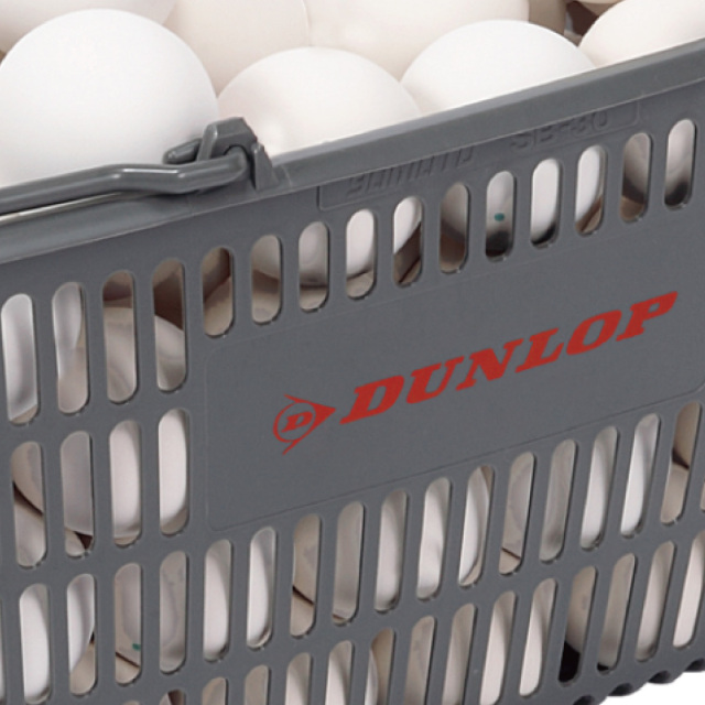 ダンロップ ソフトテニスボール 練習球 10ダース入りバスケット