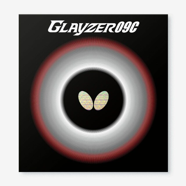 バタフライ butterfly 卓球ラバー グレイザー09C GLAYZER 粘着性ハイテンション裏ラバー レッド ブラック 06110