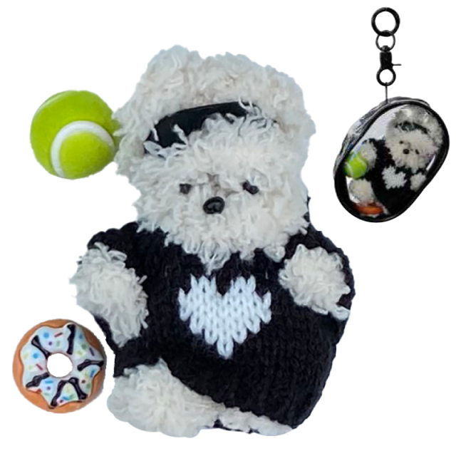 ★リモージュ★ くま ドラマー ハンドペイント トリンケット ボックス サイン入 Decoration Strap / RYOCHAN ver. | TOoKA BASE