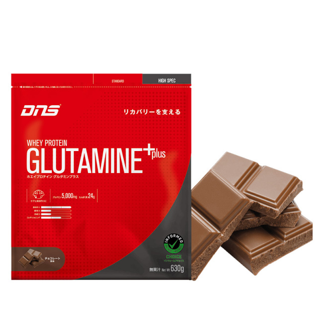 DNS ホエイプロテイン グルタミンプラス チョコレート風味 630g (約19食分) 