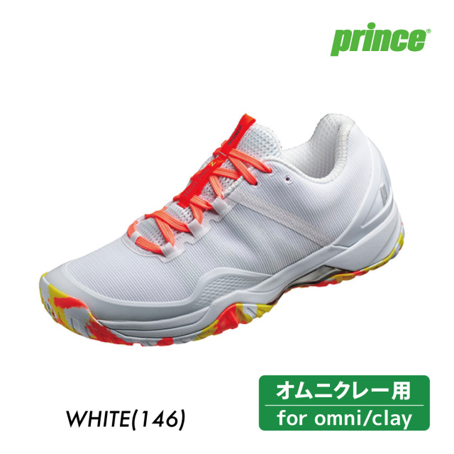 PRINCE ツアー プロ ゼット 5 CG DPSZC17/146 プリンス  2022SS  ホワイト  テニスシューズ  クレー&グラスサンド用