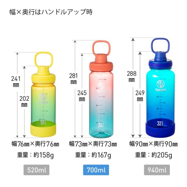 TAKEYA FLASK デュラブルボトルグラデーション 700ml