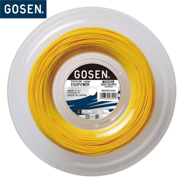 GOSEN　エッグパワー17　200mロール　EGG POWER17　TS1012　硬式テニス　ストリング　ガット　ポリエステル　ゴーセン　1.22~1.24mm