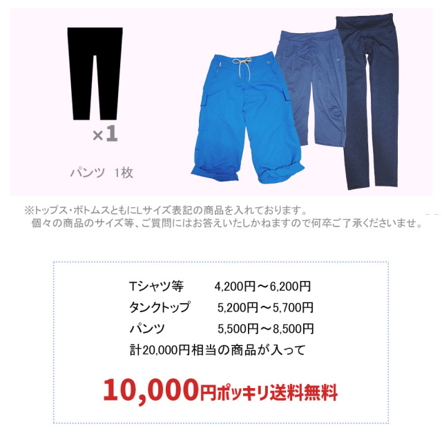 G-FIT レディースフィットネスウエア福袋【A】 Lサイズ 4点セット