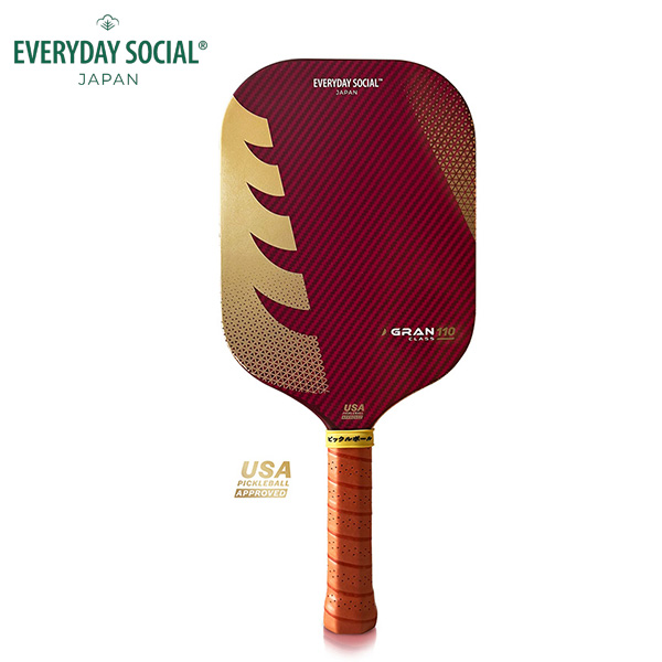 EVERYDAY SOCIAL ピックルボールパドル GRAN CLASS 110-R (Lightweight Edgeless) 16mm レッド 赤 エブリデイソーシャル