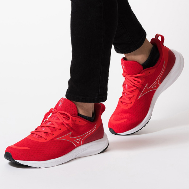 Mizuno ランニングシューズ レッド/シルバー ミズノ エスペランザー2 メンズ 25SS レッド×シルバー