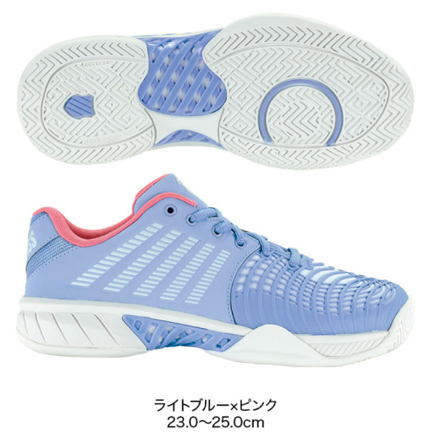 K・SWISS　エクスプレス ライト 3 ウイミン　KS98562416BP　EXPRESS LIGHT 3 WOMEN　ライトブルー×ピンク