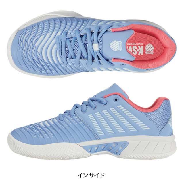 K・SWISS　エクスプレス ライト 3 ウイミン　KS98562416BP　EXPRESS LIGHT 3 WOMEN　ライトブルー×ピンク