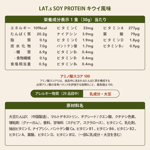 マイルーティーン ソイプロテイン LAT.s by MY ROUTINE ラット キウイ風味 1000g 1kg