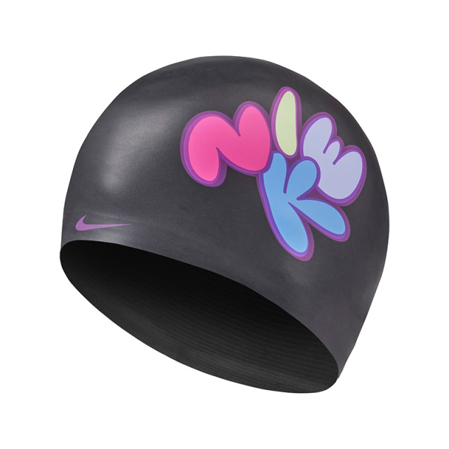 ナイキ SS25グラフィックシリコーンキャップ ユニセックス フリーサイズ 水泳帽 NIKE (NESSF123) 