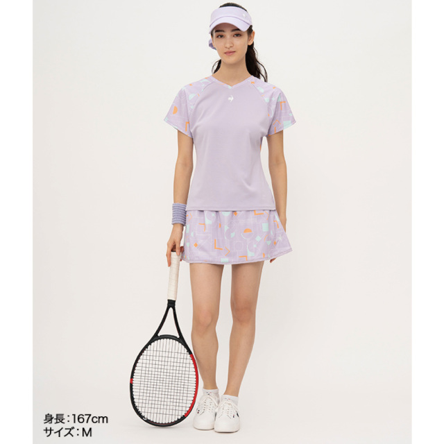 le coq sportif 【前後2way】サンスクリーン ゲームシャツ QTWXJA04-PP