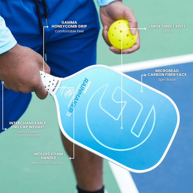 【お値下げしました】Gammaピックルボール　paddle！ブルー Amazon | ピックルボールPickleballパドル ガンマニードル