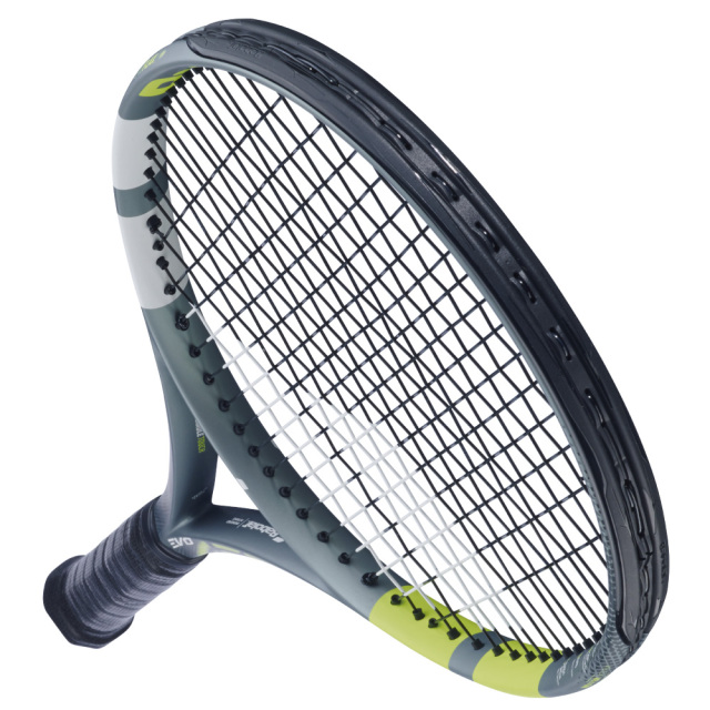 Babolat エボアエロ 101562 2026SS グレー x フルオイエロー スピン系
