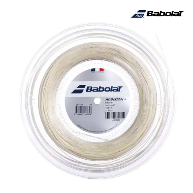 BABOLAT　アディクション プラス　200M　243151　2025SS　ナチュラル　ロール