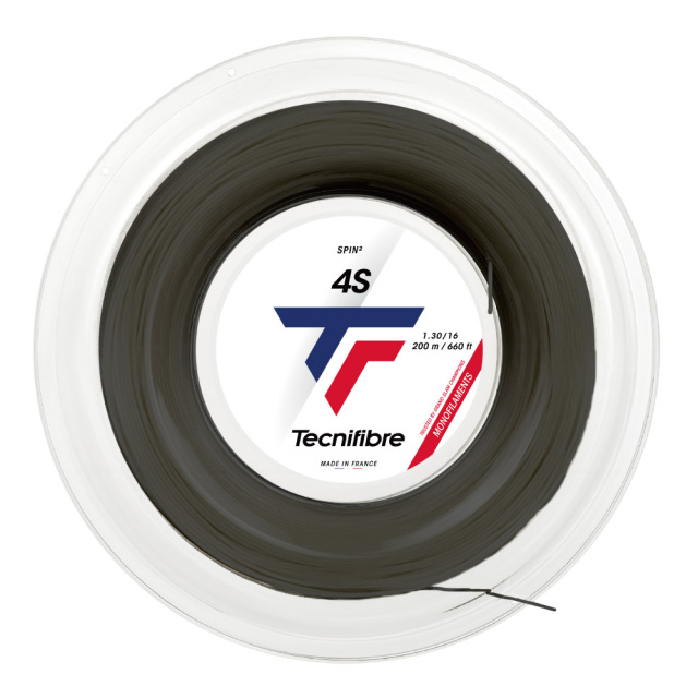 Tecnifibre　4S　200m　ロール　ブラック