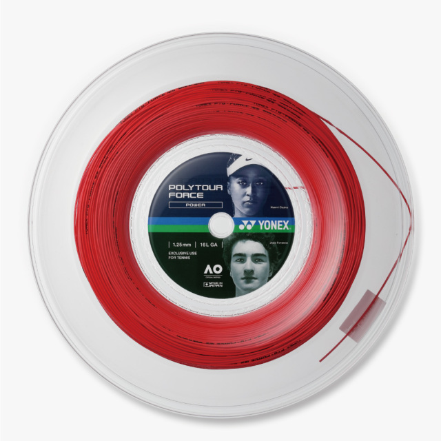 YONEX　ポリツアーフォース　200ｍ　PTFO　2026SS　ブラック　ブライトレッド