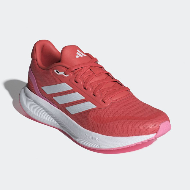 アディダス ランニングシューズ RUNFALCON 5 W レディース 25FW スカーレット JI3389