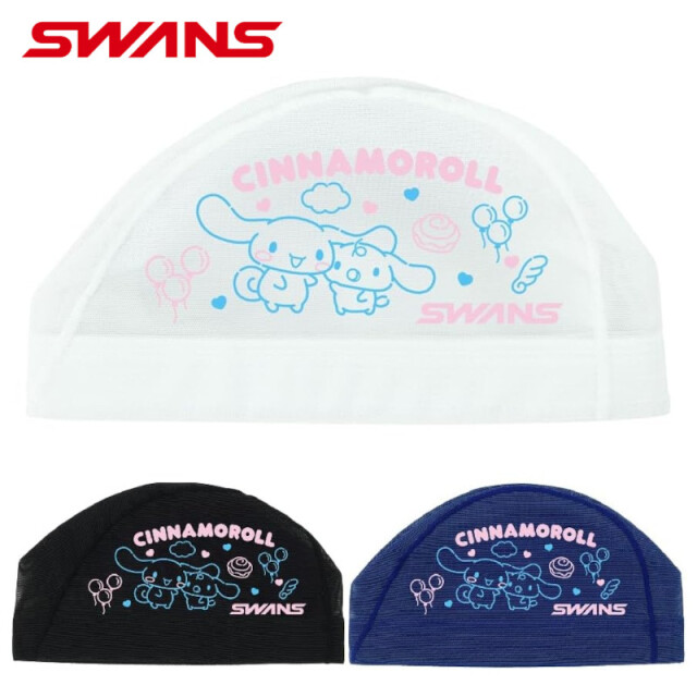 SWANS メッシュキャップ シナモンロール ユニセックス 26SS M・L ブラック ネイビー ホワイト SA-6CR26SS