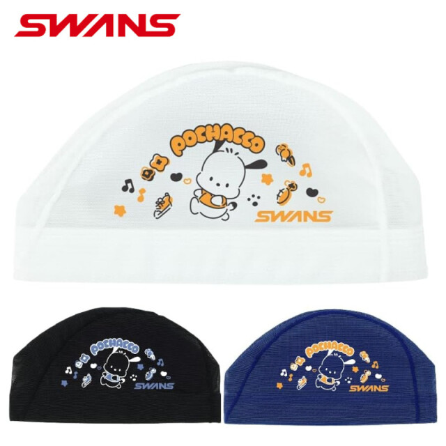 SWANS メッシュキャップ ボチャッコ ユニセックス 26SS M・L ブラック ネイビー ホワイト SA-6PC26SS