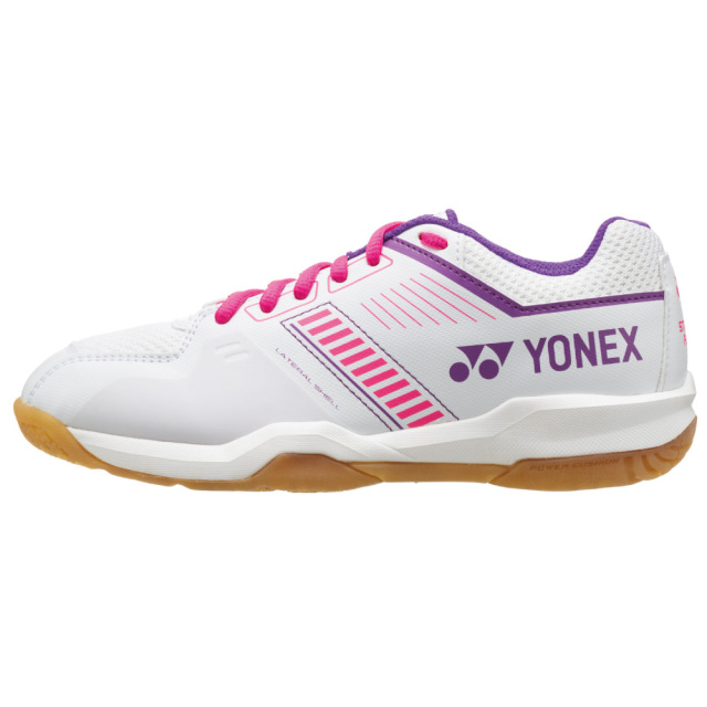 YONEX　パワークッションストライダーフロー　ホワイト／ピンク　ローカット　3E設計　SHBSF1-062