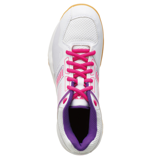 YONEX　パワークッションストライダーフロー　ホワイト／ピンク　ローカット　3E設計　SHBSF1-062