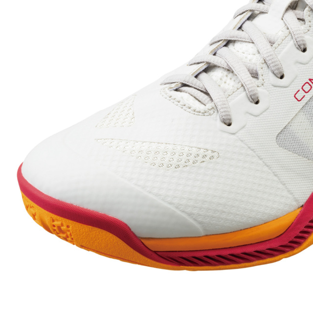 YONEX 　パワークッション コンフォート Z ワイド ミッド　オフホワイト/レッド　ミッドカット　4Eワイド設計　SHBCFZ3WM-236