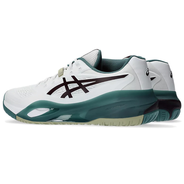 GEL-RESOLUTION X　WHITE/DARK AUBERGINE