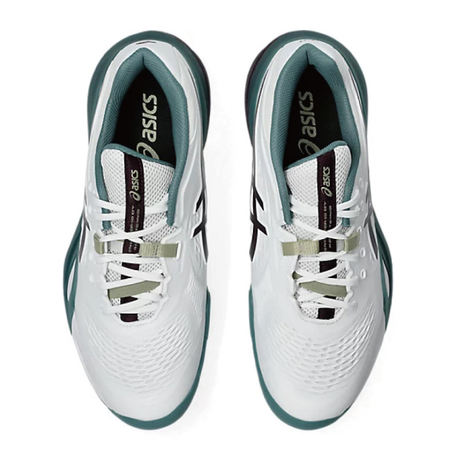 GEL-RESOLUTION X　WHITE/DARK AUBERGINE　WIDE