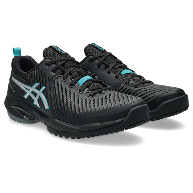 ASICS　プレステージネオ オムニ・クレー　1043A029-001　Black/Pure Silver