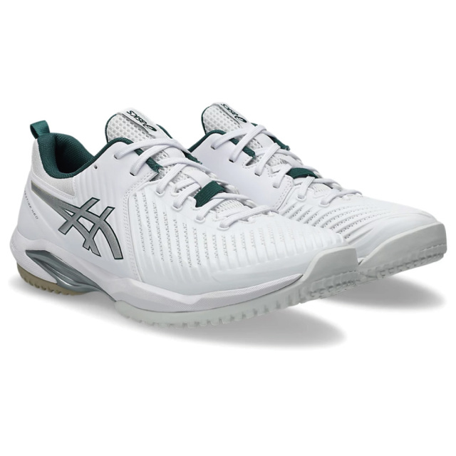 ASICS　プレステージネオ オムニ・クレー　1043A029-100　White/Pure Silver