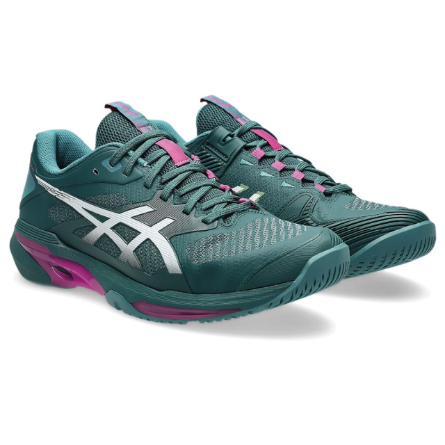 中古美品アシックスソリューションスピードffオールコート27.0cm ASICS ソリューションスピードFF4 オールコート 1041A532-300 DARK