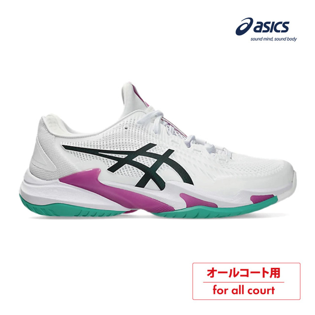 ASICS　コートFF 3　オールコート　1041A370-106　 WHITE/DIGITAL SAKURA　2026SS　メンズ　テニス　シューズ　アシックス　COURT FF 3　ASI03