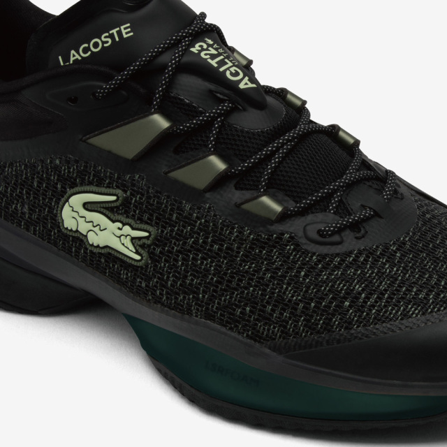 LACOSTE　AG-LT23 ULTRA 225 2 SMA  オールコート　ブラック/ライトグリーン　メッシュ　50SMA0007