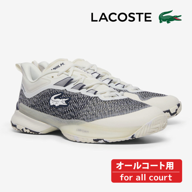 LACOSTE　AG-LT23 ULTRAMC 125 1 SMA オールコート用　ホワイト/ネイビー　49SMA0090