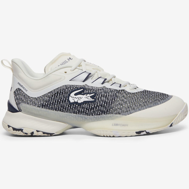 LACOSTE　AG-LT23 ULTRAMC 125 1 SMA オールコート用　ホワイト/ネイビー　49SMA0090