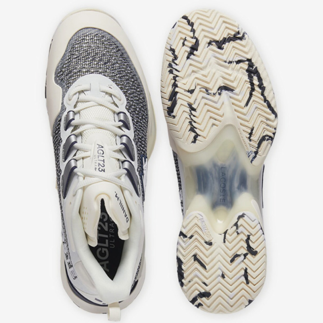 LACOSTE　AG-LT23 ULTRAMC 125 1 SMA オールコート用　ホワイト/ネイビー　49SMA0090