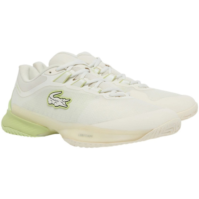 LACOSTE　AG-LT ULTRA 1261 SMA  オールコート　オフホワイト×ライトグリーン　メッシュ　51SMA0008
