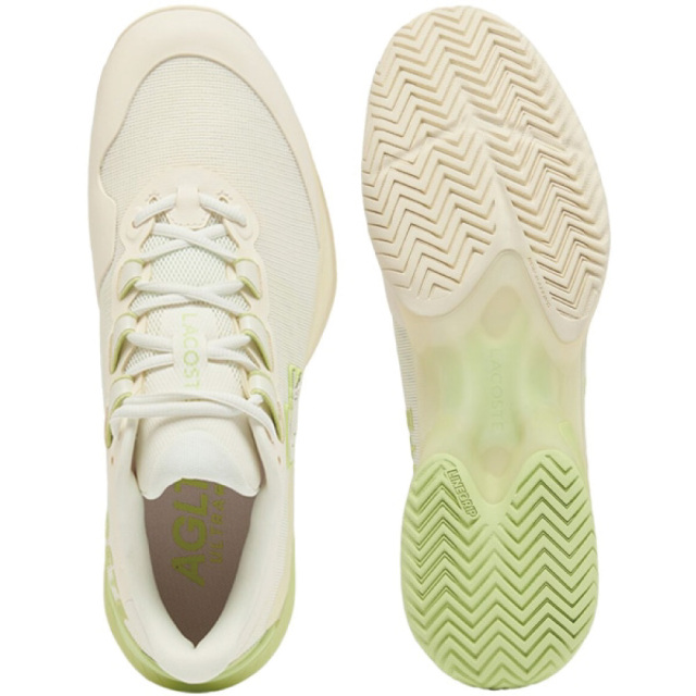 LACOSTE　AG-LT ULTRA 1261 SMA  オールコート　オフホワイト×ライトグリーン　メッシュ　51SMA0008